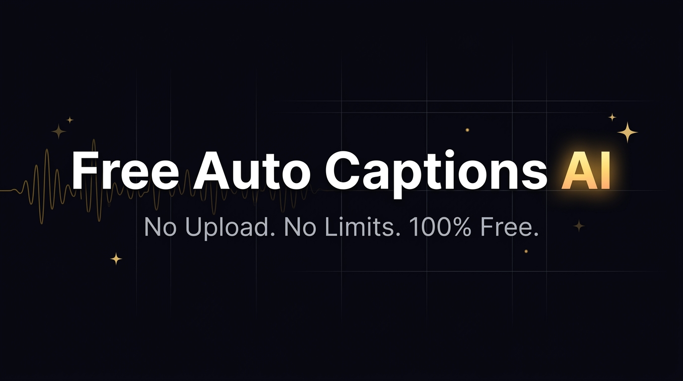 What Is AI Transcription - free auto caption trap